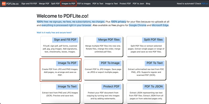 JPEG to PDF Online